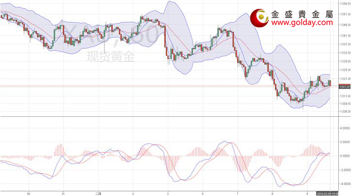 金盛盈富 现货黄金小时线