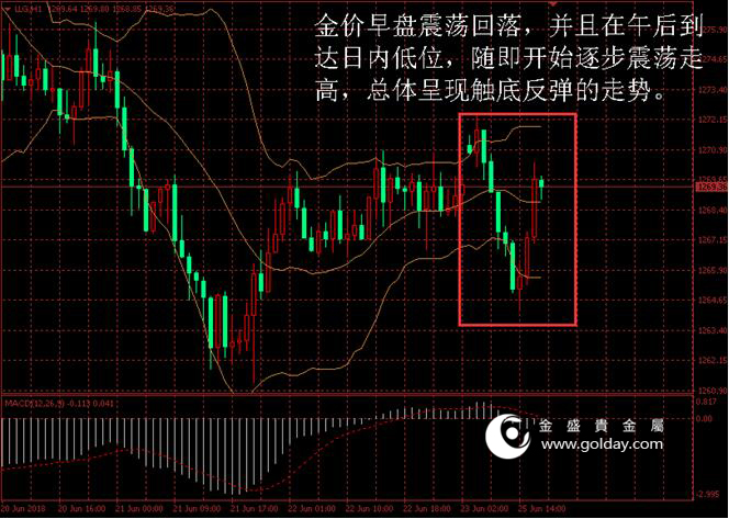 金盛盈富 金价日内走势