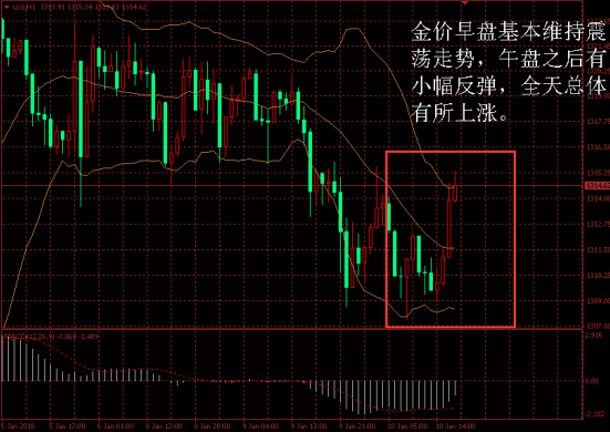 金盛盈富 金价日内走势